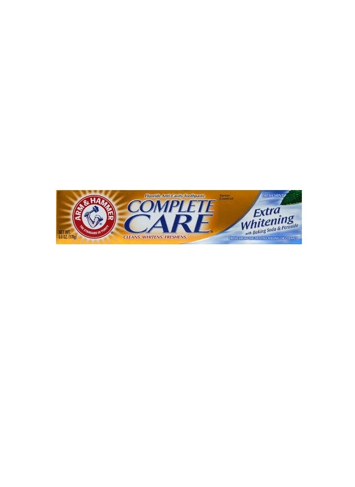 Arm & Hammer Complete Care Toothpaste, Fresh Mint, Whole Mouth Protection, 6.0oz