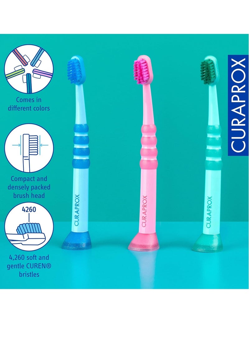 Curaprox Kids CK 4260 Baby Toothbrush (3 Pack)