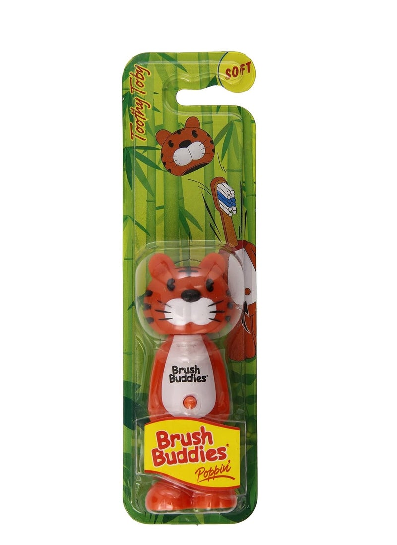 Brush Buddies Toothy Toby Toothbrush, BPA Free, Battery Powered, Multicolor, Unisex-Kids