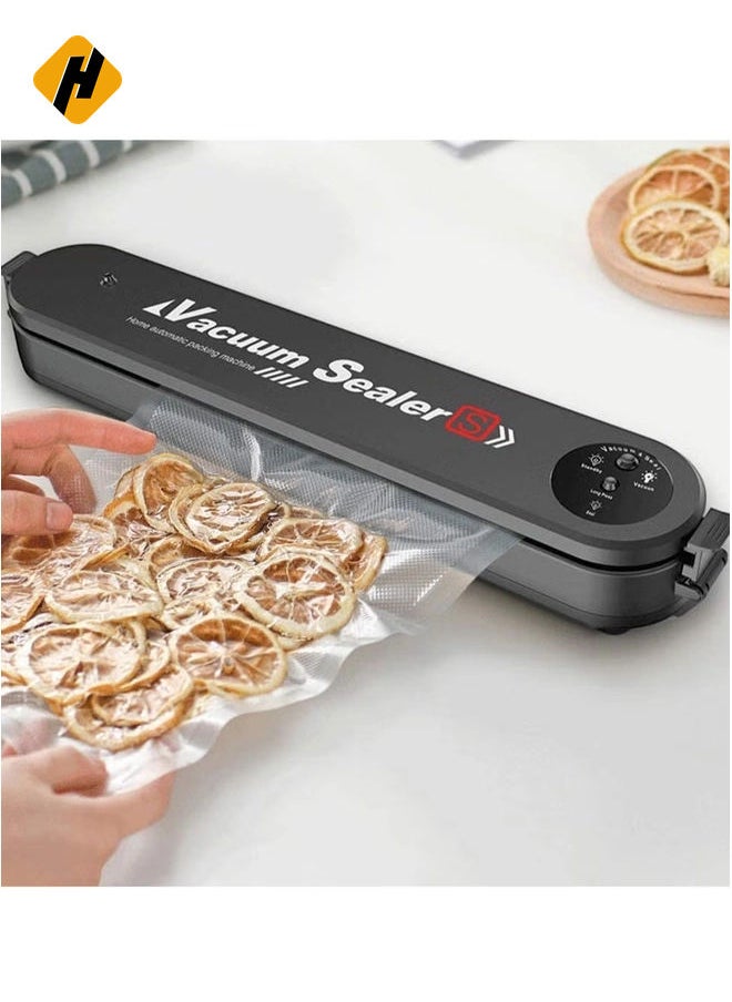 Vacuum Sealer Machine, Compact Automatic Air Sealing System for Food Storage and Food Preservation (with 15 Sealed Bags)