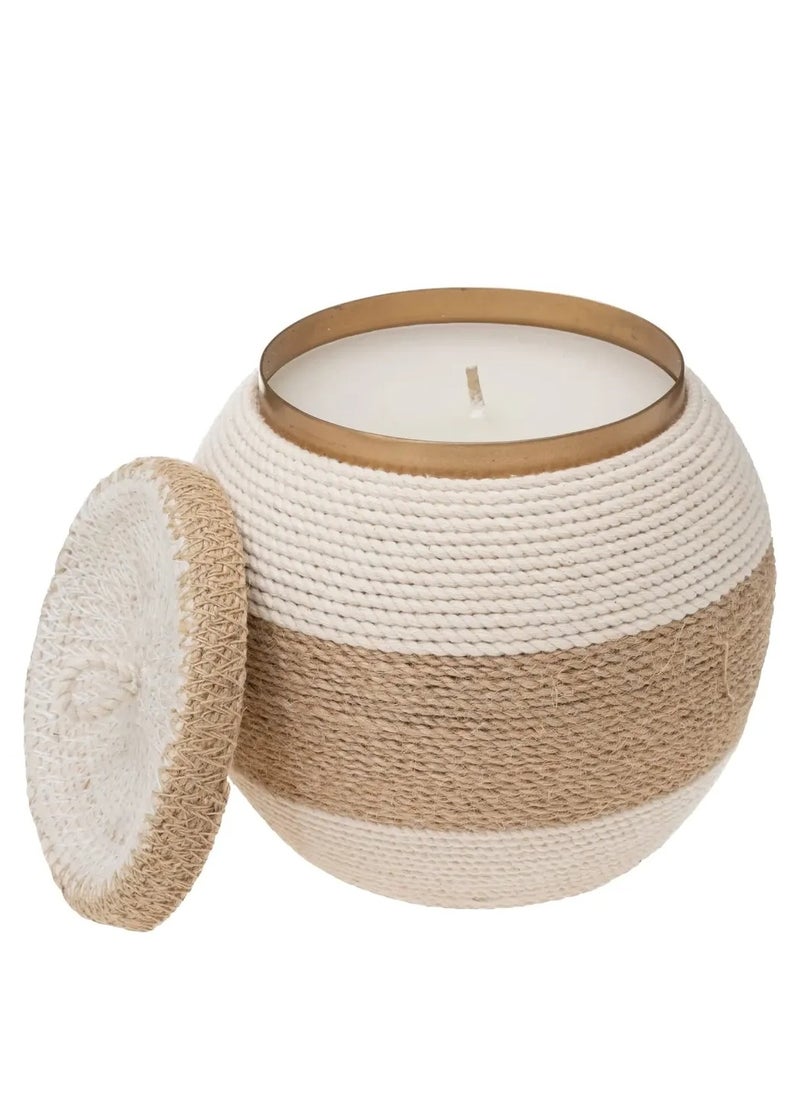 Atmosphera Rivi Rope Candle (Cotton Flower, 1400 g)