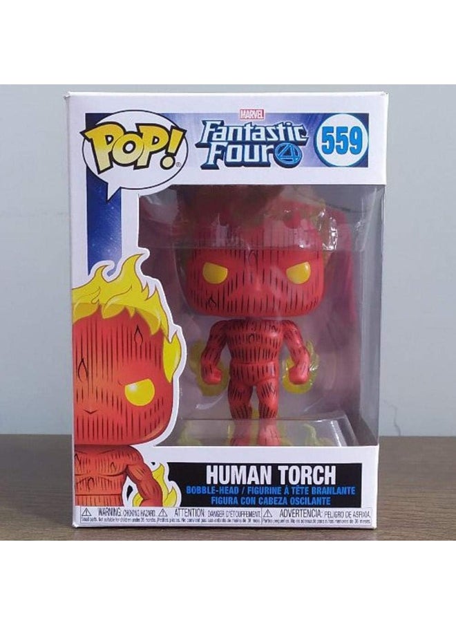 Funko Pop! Marvel: Fantastic Four - the Human Torch Torch - Collectable Vinyl Figure