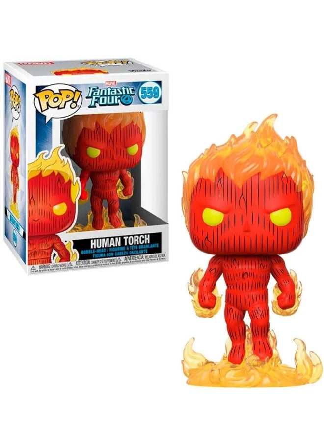 Funko Pop! Marvel: Fantastic Four - the Human Torch Torch - Collectable Vinyl Figure