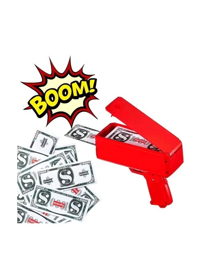 Money Injector Cash Gun With Fake Dollars