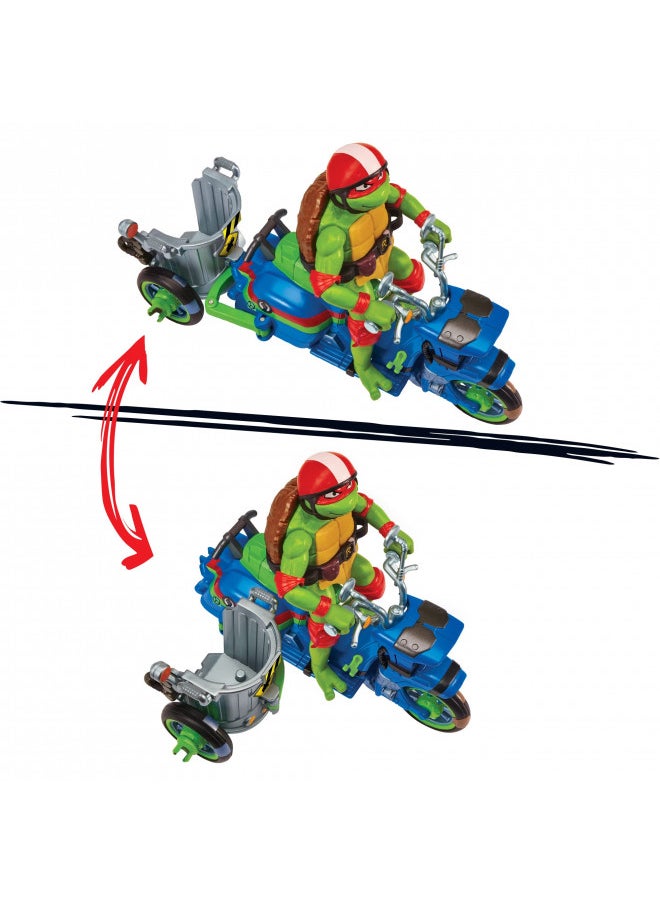 Teenage Mutant Ninja Turtles: Mutant Mayhem Battle Cycle with Exclusive Raphael Figure by Playmates Toys