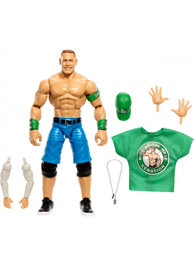 Mattel WWE Elite Action Figure Wrestlemania with Accessory and Nicholas Build-A-Figure Parts, Posable Collectible WWE Fans