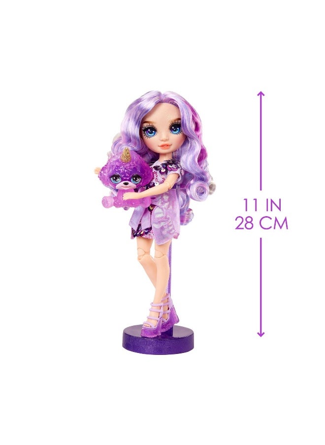 Rainbow High Violet Willow with Slime Kit & Pet Fashion Doll (28 cm)