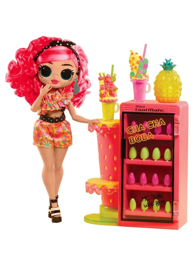 LOL Surprise OMG Sweet Nails Pinky Pops Fruit Shop Fashion Doll & Nails Playset