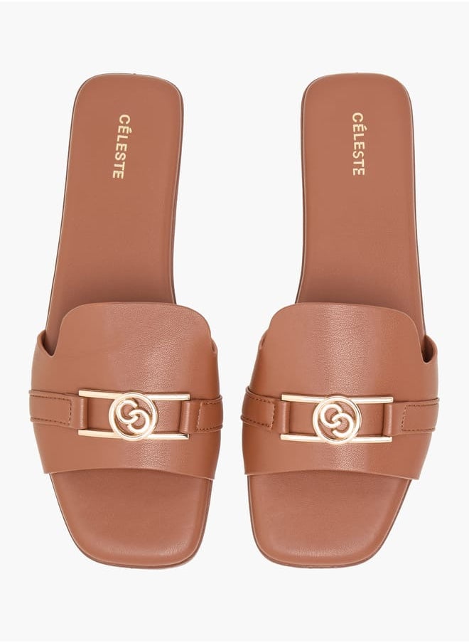 Women's Logo Accent Slip-On Sandals