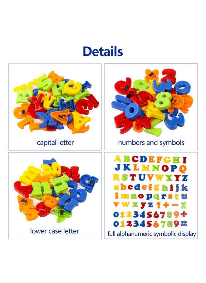 Magnetic Letters Numbers Alphabet Abc 123 Fridge Magnets Plastic Educational Toy Set Preschool Learning Spelling Counting Uppercase Lowercase Math For 3 4 5 Years Kids(78 Pcs)