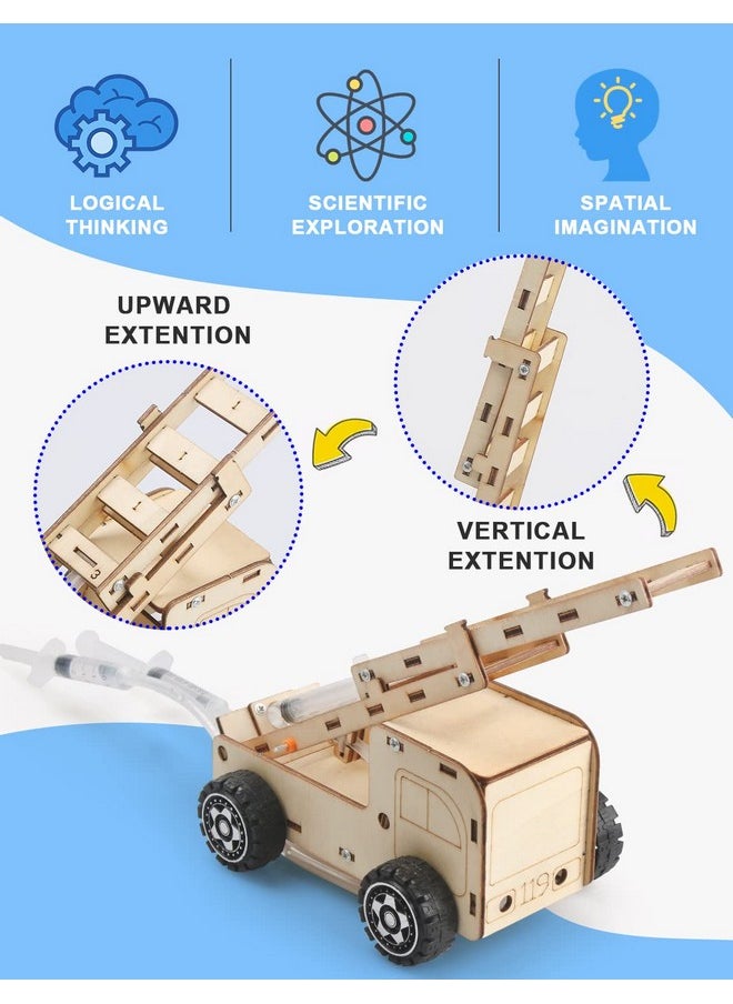 5 Set Stem Kits For Kids Ages 8-10, Model Car Kits, Wooden 3D Puzzles, Educational Science Experiment Kits, Building Toys For Ages 8-13, Gifts For Boys And Girls 7 8 9 10 11 12 13 Year Old