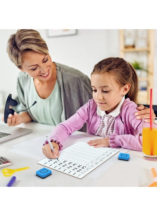 Dry Erase Handwriting Practice For Kids 9 X 12 Inch Alphabet Tracing Board Whiteboard Letter Tracing For Kids Ages 3-5 Write And Wipe Alphabet Practice Cards Letters Writing Board