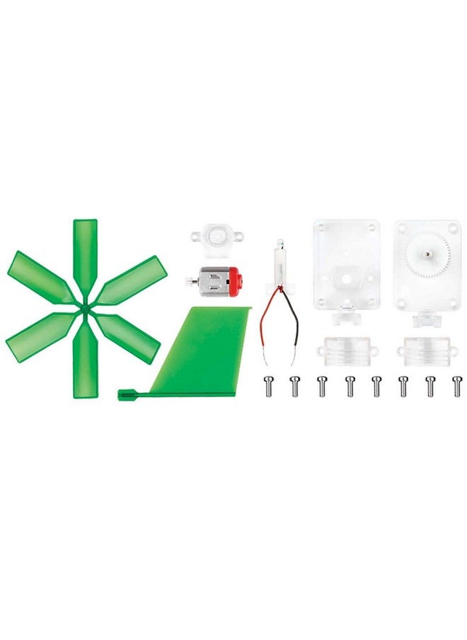 Toysmith, Green Science Windmill Generator Kit, Diy Science Kit With Led Lights, For Boys & Girls Ages 8+ (Packaging May Vary)