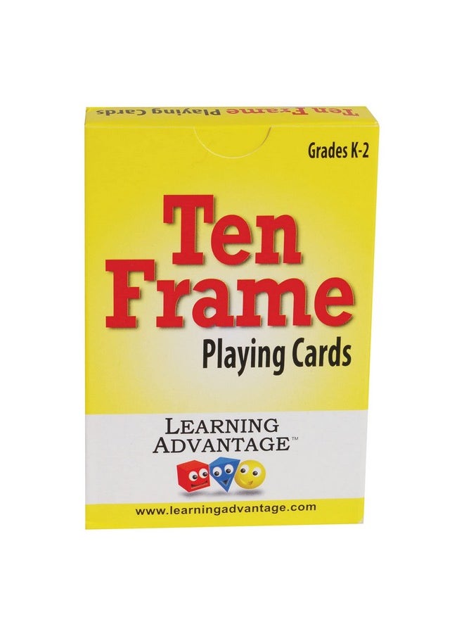 Ten Frame Playing Cards - Set Of 44 - Learn And Recognize Numbers 1-10 - Practice Subitizing - Early Math Resource