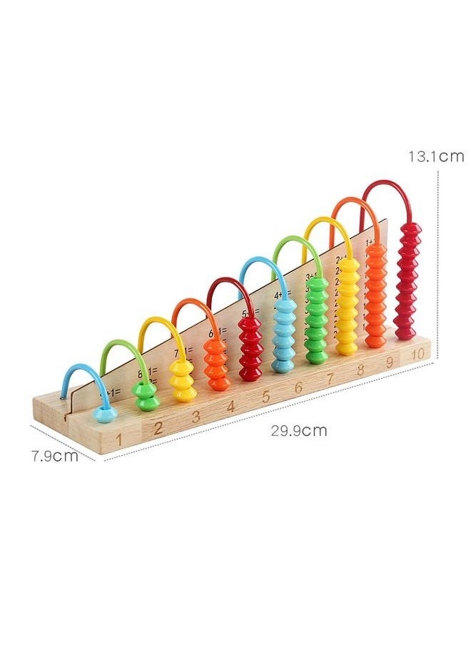 Multi Functional Early Education Learning Abacus Calculation Shelf Toy For Kids，Classic Educational Counting Toy Bead Counter – Early Learning Logic, Quantities, Addition, Subtraction