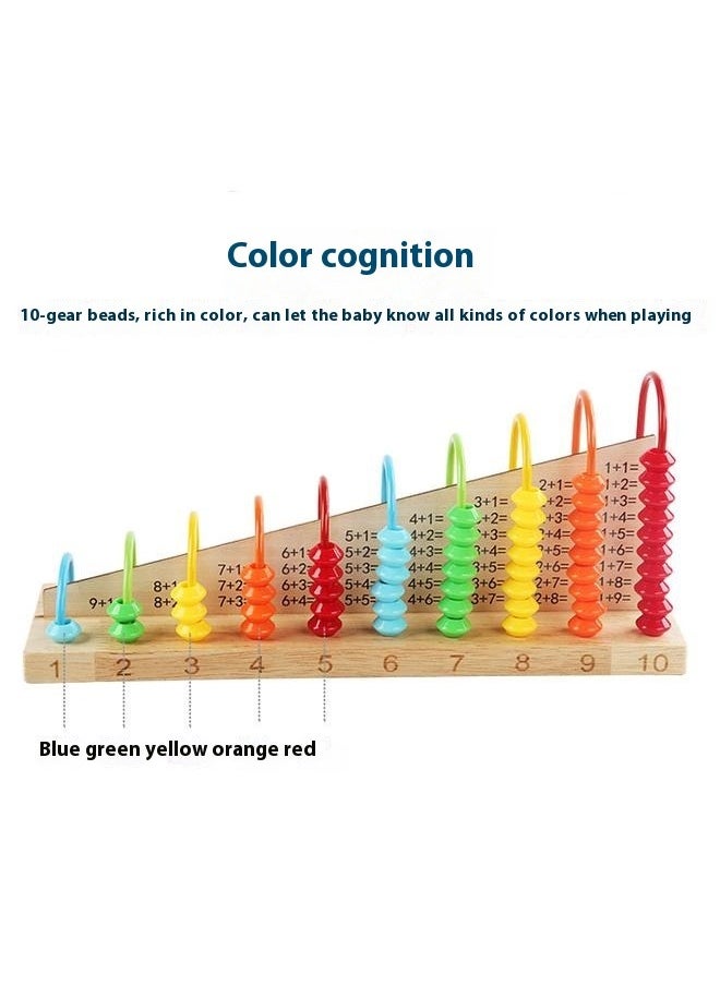 Multi Functional Early Education Learning Abacus Calculation Shelf Toy For Kids，Classic Educational Counting Toy Bead Counter – Early Learning Logic, Quantities, Addition, Subtraction