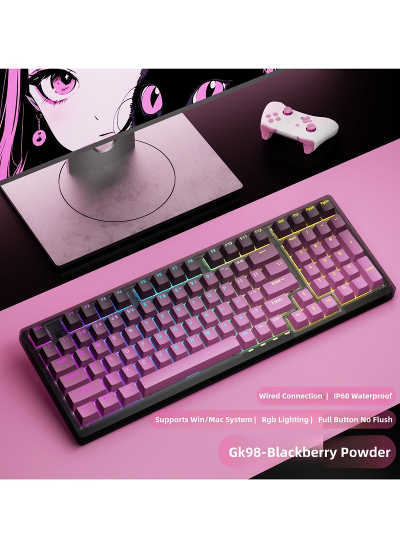 Wired Gaming Mechanical Keyboard with Adjustable Magnetic-Mechanical Switches, Anti-Ghosting, Custom Driver, and Side-Printed Keycaps