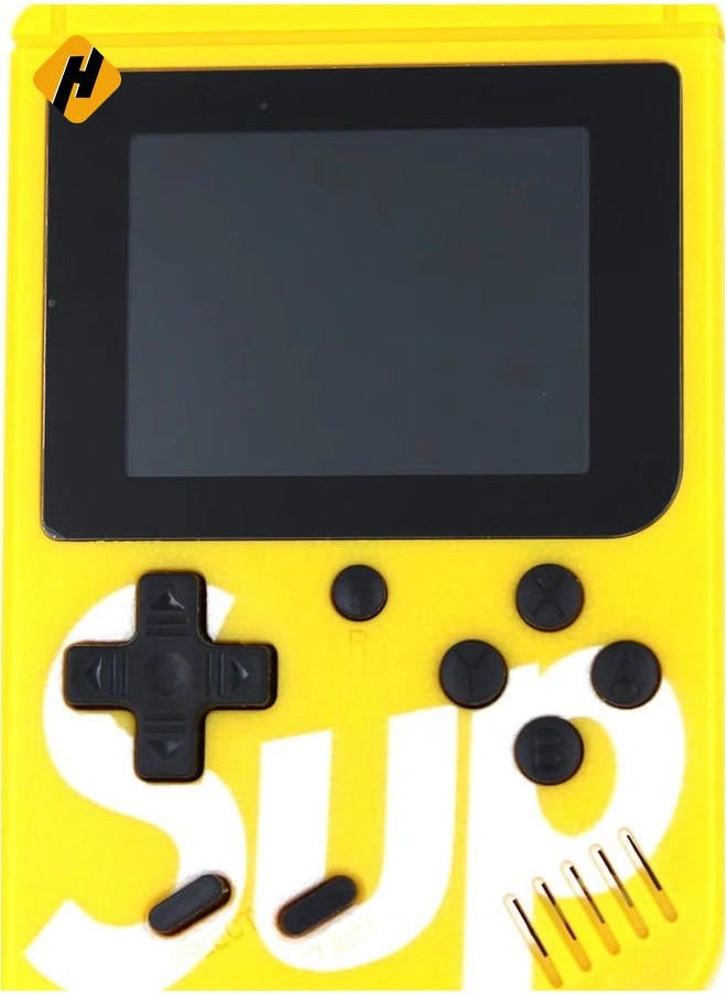 SUP Game Box Plus 400 in 1 Retro Games UPGRADED VERSION mini Portable Console Handheld Gift By PRIME TECH ™ (Yellow))