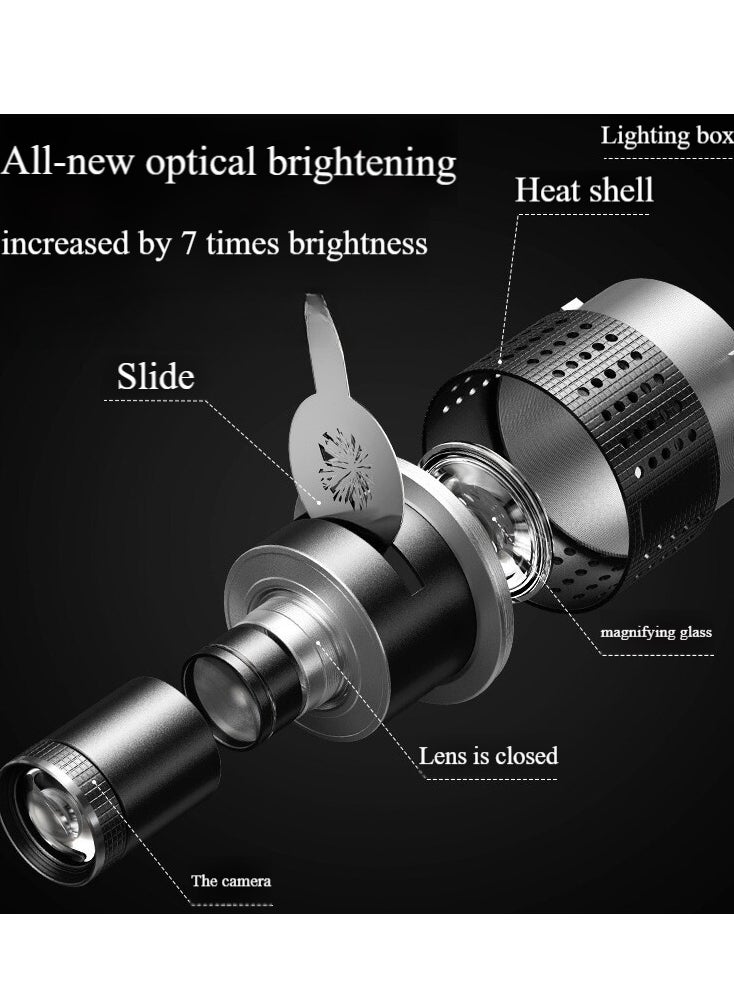 Flash Snoot Conical Lens, Video Artist Modelling Shape Photo Studio Light Kit, with Optical Spotlight Lens 35 Gobos