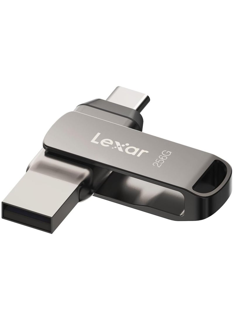 Lexar 256GB JumpDrive Dual Drive D400 USB 3.2 Type-C & Type-A Flash Drive for Storage Expansion