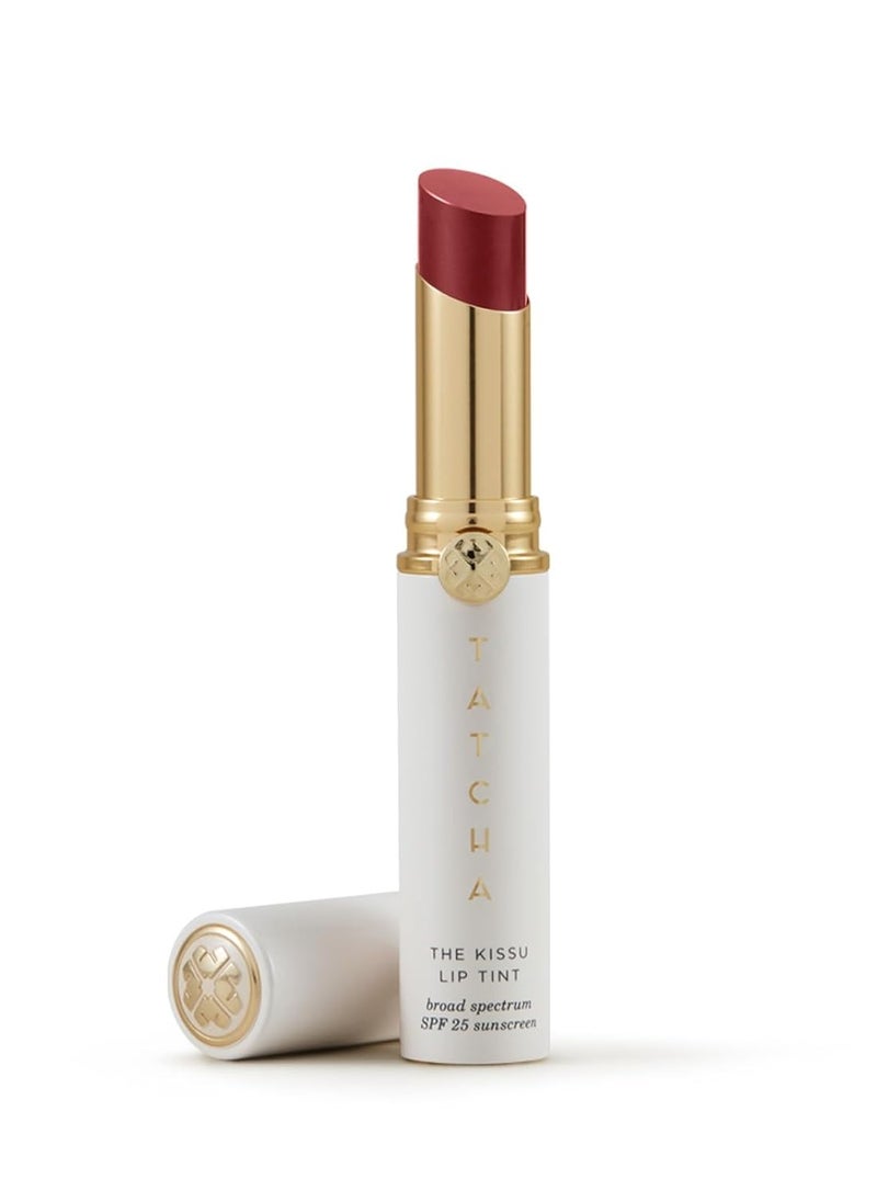 The Kissu Lip Tint SPF 25 - Camellia | Hydrating Tinted Lip Sunscreen. 0.14 oz