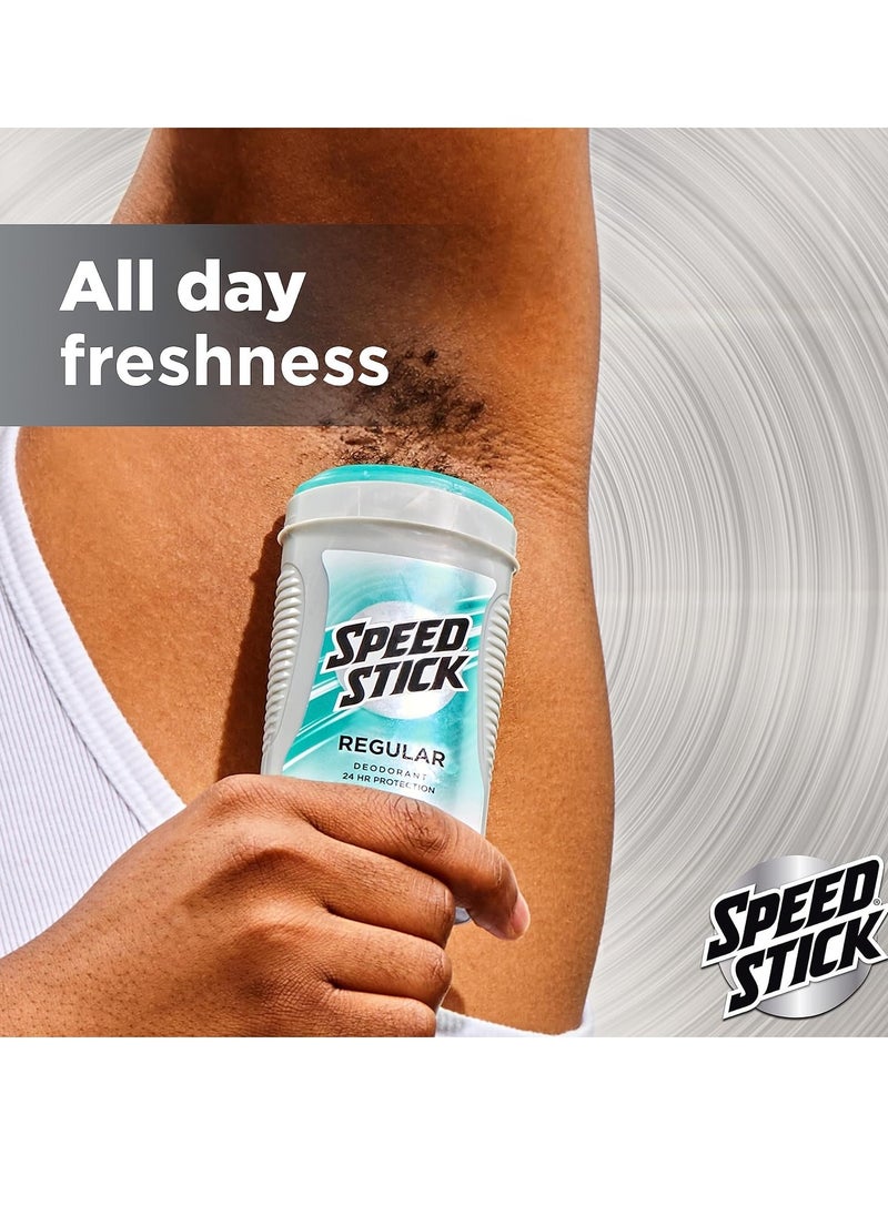 Speed Stick Men's Deodorant, Regular, 3 Ounce, 4 Pack