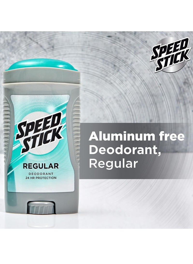 Speed Stick Men's Deodorant, Regular, 3 Ounce, 4 Pack