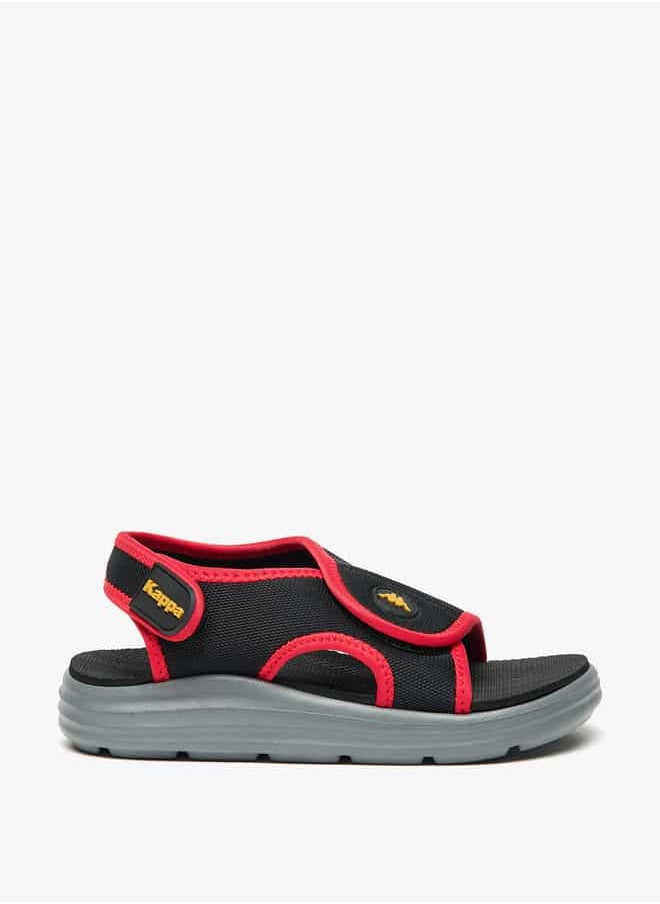 Boys' Logo Detail Sandals with Back Strap Closure