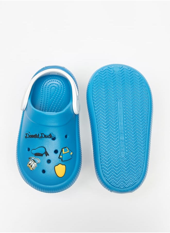 Donald Duck Detail Slip-On Clogs