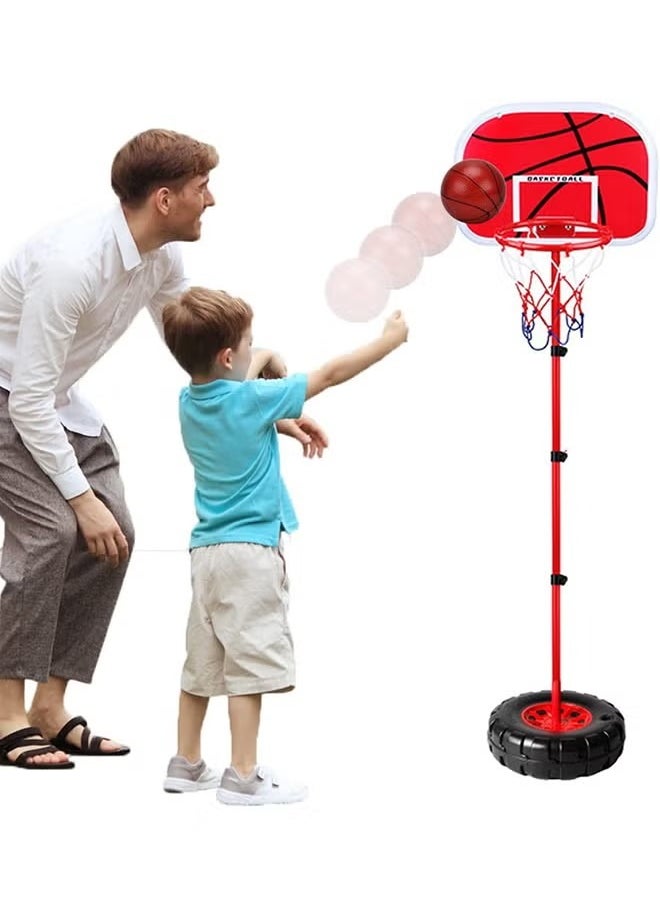 Adjustable Basketball Outdoor Indoor Back Board Stand And Hoop Set Kid Toy