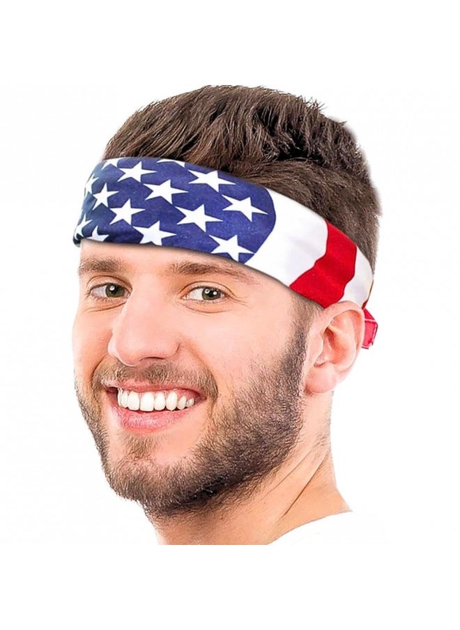 Bold & Stunning American Flag Polyester Bandana (20