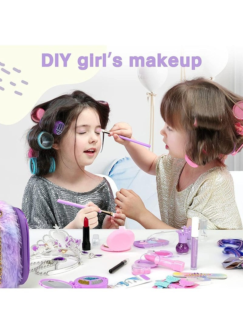 Kids Makeup Kit for Girls, Unicorn Makeup Set, Real Washable Make up Kit for Little Girl Princess Toddler Makeup for Kid Birthday Gifts Unicorn Toys for Girls