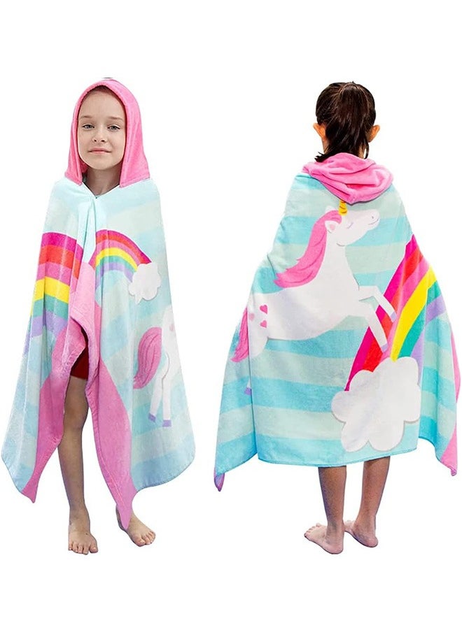 Kids Hooded Bath Beach Towel,  Cotton 50