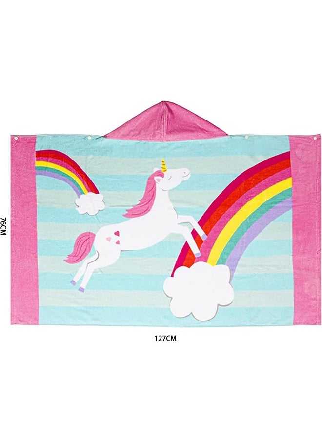 Kids Hooded Bath Beach Towel,  Cotton 50