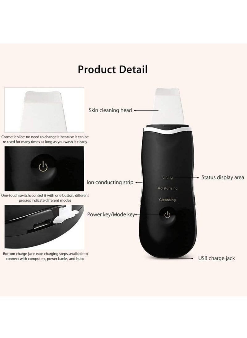 Nano Ionic Facial Steamer Home Facial SPA Face Sauna + Premium Ultrasonic Blackhead Remover Skin Scrubber Face Scrubber + Sonic Facial Cleansing Brush + Glow Deep Serum Rice + Arbutin 30ml