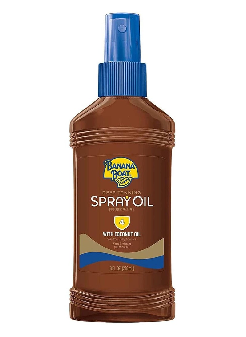 Banana Boat Dark Tanning Oil Spray SPF 4, 8 oz