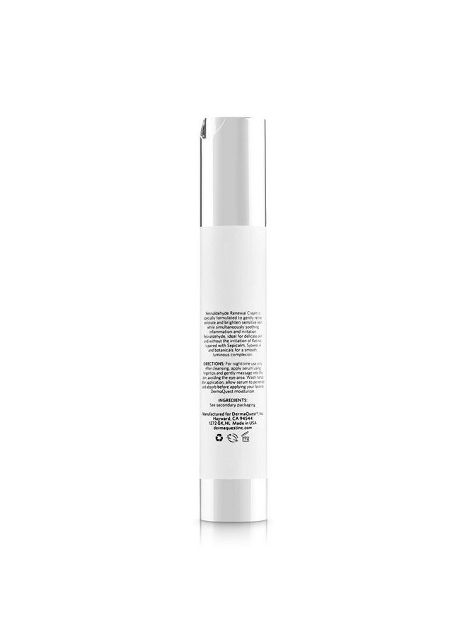 Sensitized Retinaldehyde Anti Irritation Brightening Renewal Cream - Retinol Cream Alternative - Refining, Exfoliating And Brightening Sensitive Skin (1Oz)
