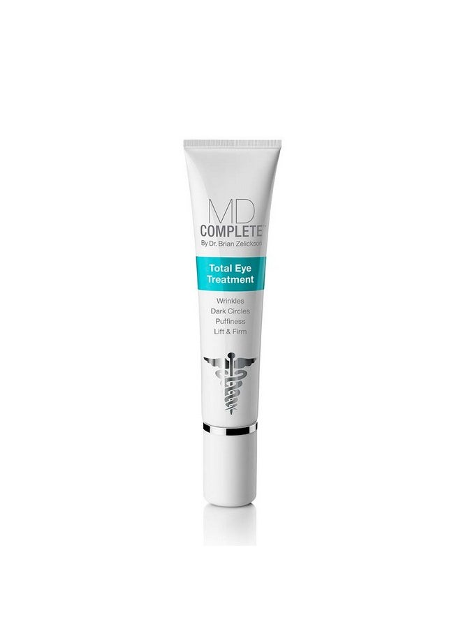 Md Complete Total Eye Treatment | Anti-Aging Hydrating Skin Renewal Eye Treatment | With Peptides, Vitamins C & E And Hyaluronic Acid For Wrinkles, Fine Lines And Crows Feet 0.5 Fl Oz