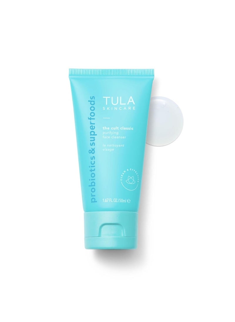 TULA Skin Care Greatest Hits Skincare Discovery Kit, Includes Gold Glow & Get It Eye Balm 0.35 oz., The Cult Classic Cleanser 50ml, 24-7 Moisture Hydrating Day & Night Cream 15ml, 3-Piece Kit