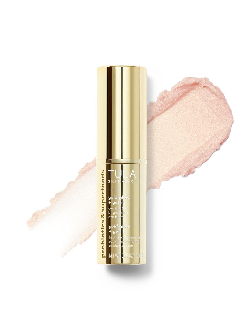 TULA Skin Care Greatest Hits Skincare Discovery Kit, Includes Gold Glow & Get It Eye Balm 0.35 oz., The Cult Classic Cleanser 50ml, 24-7 Moisture Hydrating Day & Night Cream 15ml, 3-Piece Kit