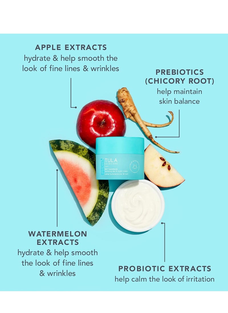 TULA Skin Care Greatest Hits Skincare Discovery Kit, Includes Gold Glow & Get It Eye Balm 0.35 oz., The Cult Classic Cleanser 50ml, 24-7 Moisture Hydrating Day & Night Cream 15ml, 3-Piece Kit