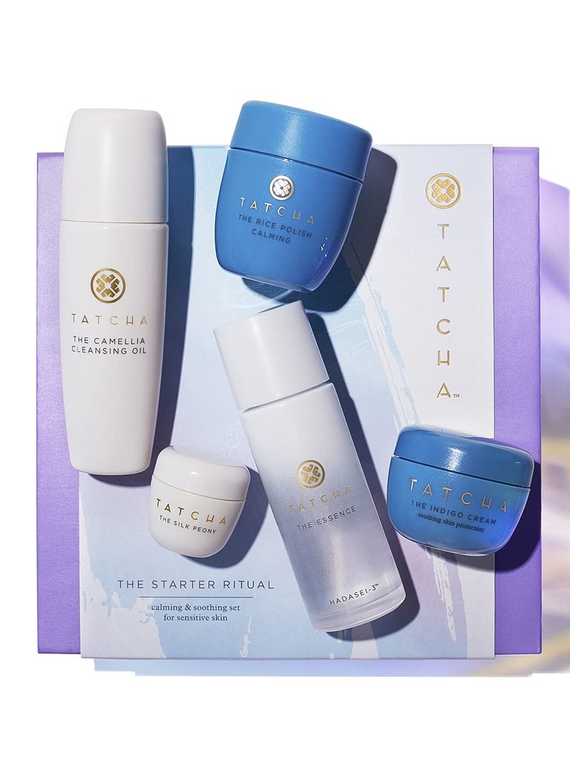 Tatcha The Starter Ritual Set - Soothing for Sensitive Skin | 2 Week Introductory Set