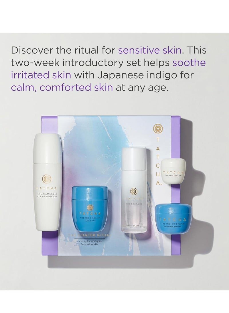 Tatcha The Starter Ritual Set - Soothing for Sensitive Skin | 2 Week Introductory Set