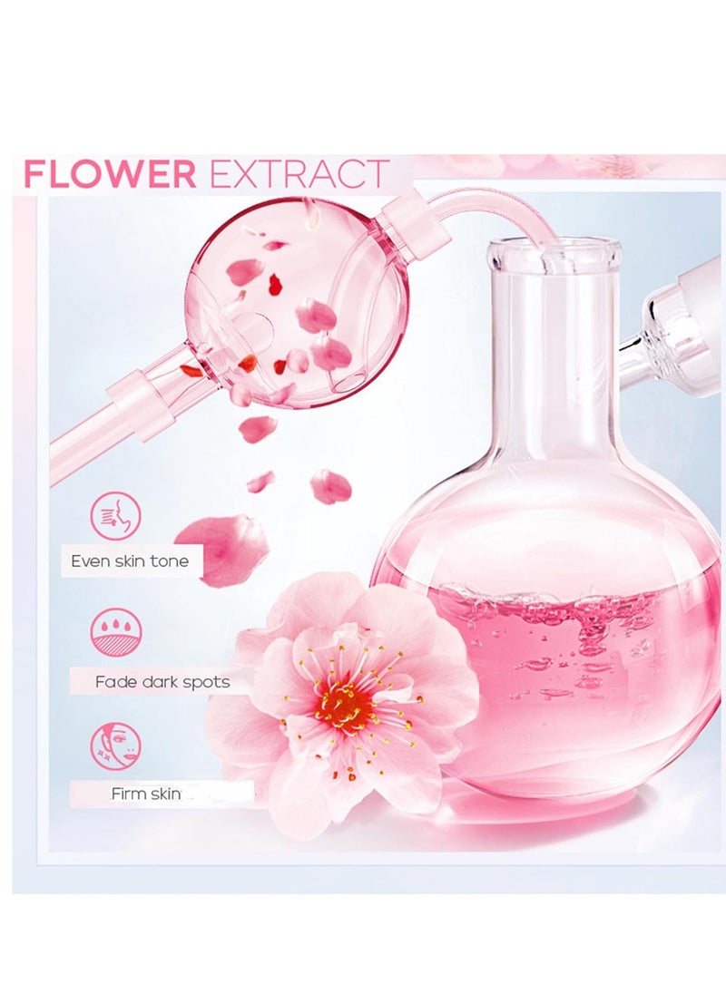 Skincare Gifts For Teenage Girls,Cherry Blossom Skincare Sets,Facial kit,Pamper Sets For Women Gifts,Skin Care Sets & Kits (One Size, Cherry Blossom-SetA-Base Moisturizing)