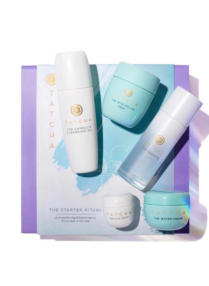Tatcha The Starter Ritual Set - Balancing for Combo to Oily Skin | 2 Week Introductory Set