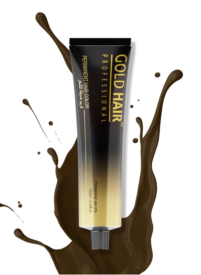 Gold Hair Permanent hair Color | 6.71 DARK ASH BLOND 100ml