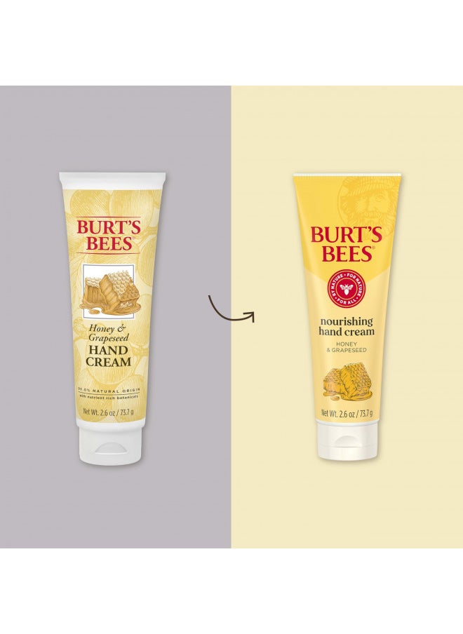 Burt'S Bees Stocking Stuffers, Nourishing Honey & Grapeseed Oil Hand Cream, Natural Origin Skin Care   Gifts, 2.6 Oz