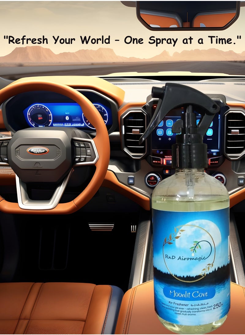 Premium Quality Car / Room / Office / Air Freshener / Ambient Spray Moonlit Cove 250ml