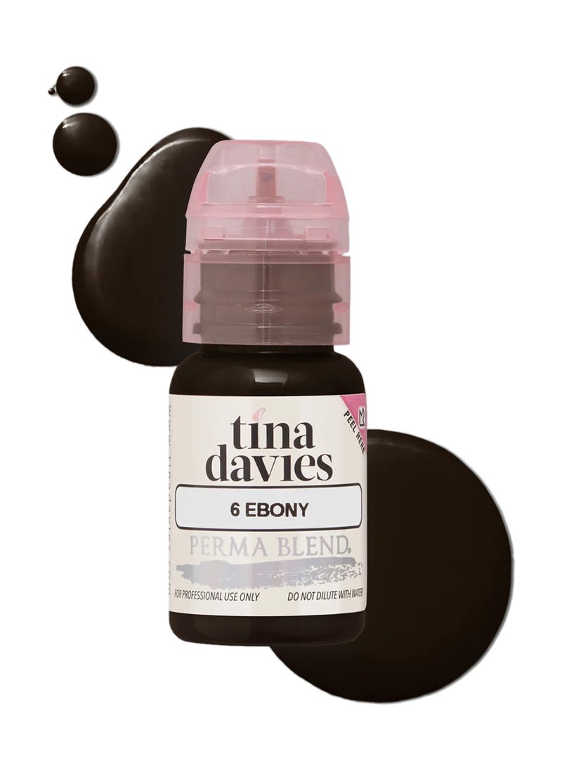 Tina Davies Ink Brow Pigments Ebony Unleash Your Creativity With High-Quality, Bold Pigments For Stunning Brows 15ml