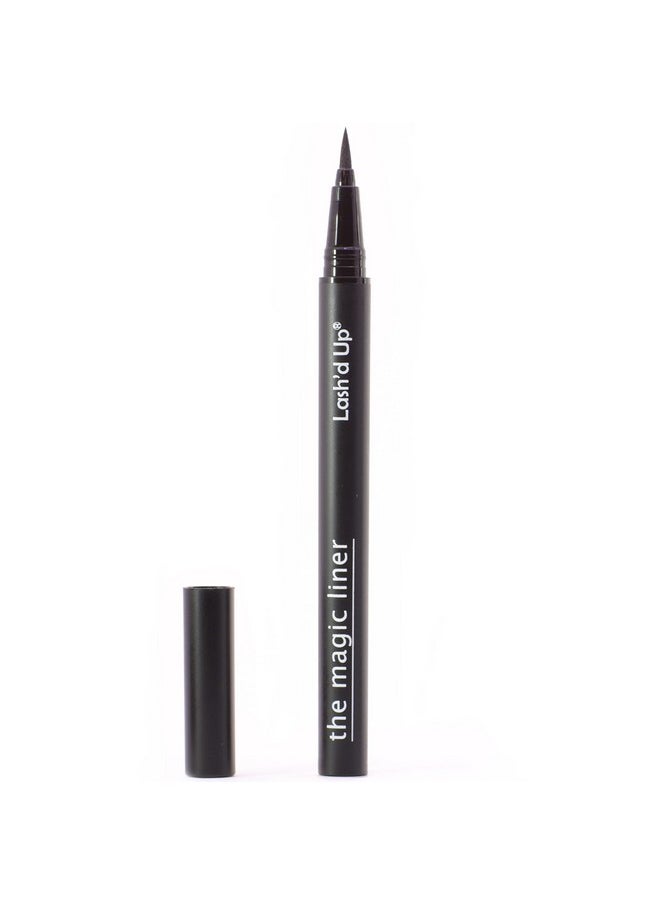 Lash Glue & Eyeliner Hybrid (Extra-Strength, Black) Glue Liner Pen Waterproof For False Lashes, Strong Hold 0.06 Oz.